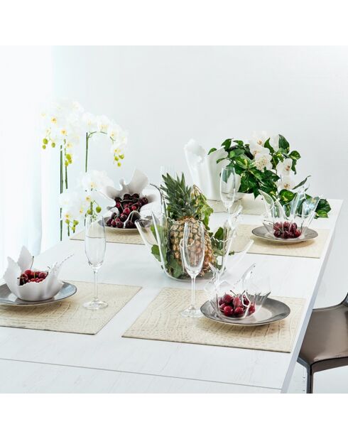 Vase Drappeggi Fin  transparent - 22x22x21 cm