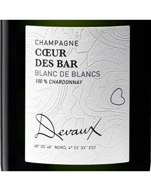 1 Champagne Blanc de Blancs Cœur des Bar Devaux 75cl