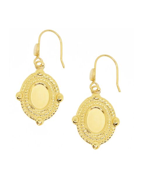Boucles d'oreilles Charlotte Pure en laiton doré