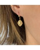Boucles d'oreilles Charlotte Pure en laiton doré