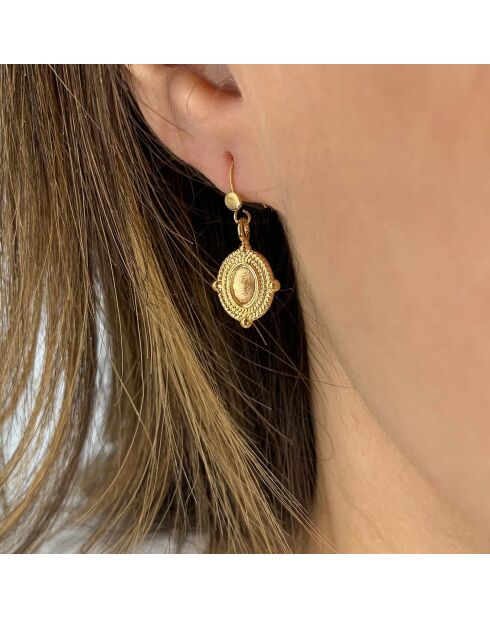 Boucles d'oreilles Charlotte Pure en laiton doré