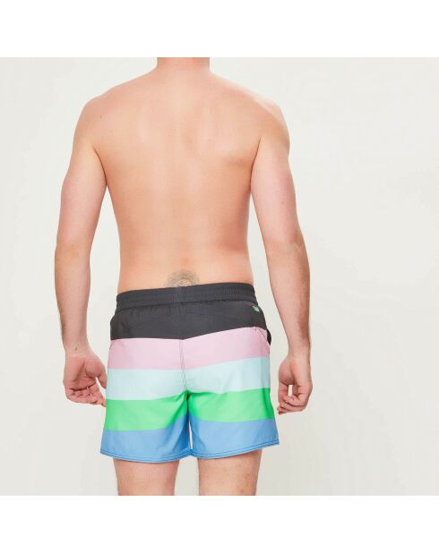 Pantalones cortos de baño Horizon negro/verde/turquesa