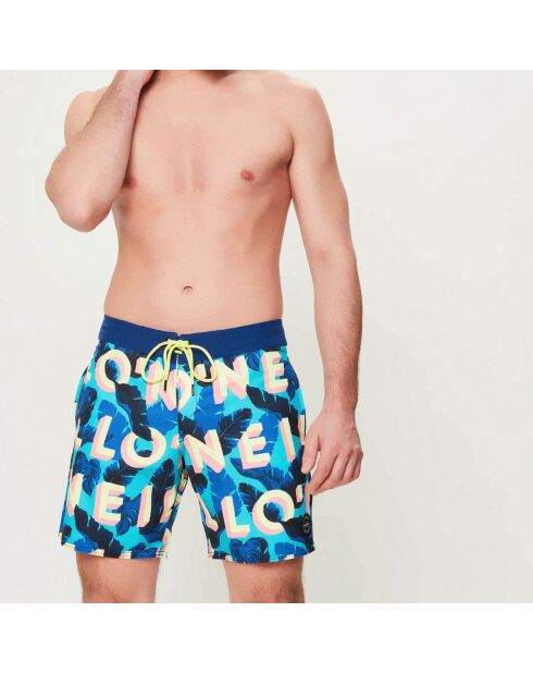 Freak Art blauw/gele zwemshort