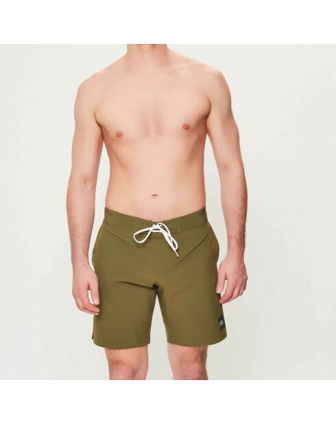 Pantaloncini da bagno ibridi color kaki