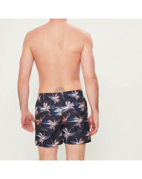 Summer Flowers schwarz/mehrfarbige Badeshorts