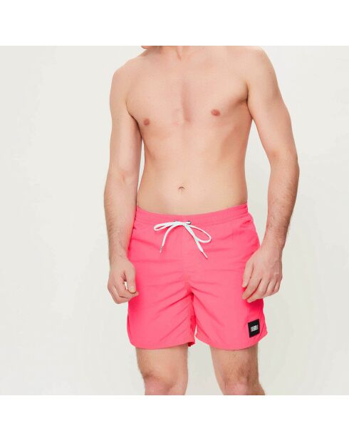 Pantaloncini da bagno rosa fluo