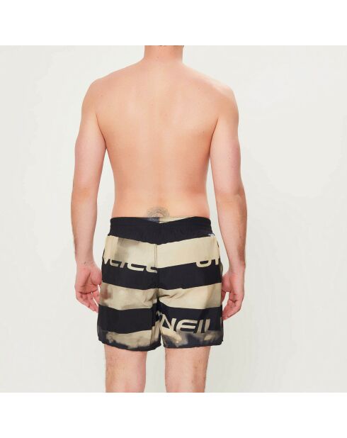 Pantalones cortos de baño Radious negro/beige