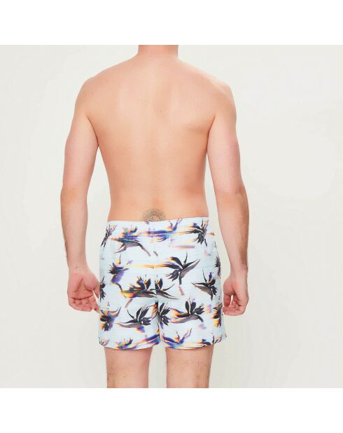 Summer Flowers blau/graue Badeshorts