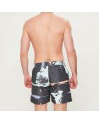Short de bain Bondey gris/vert d'eau