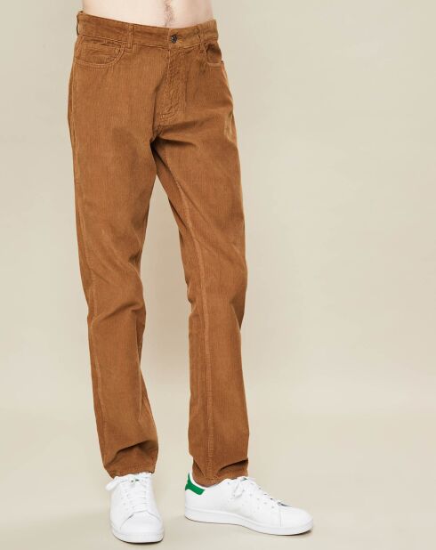 Pantalon en velours côtelé Tim camel