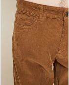 Pantalon en velours côtelé Tim camel