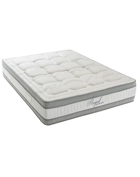 Pack prêt-à-dormir 6 pièces Royal 5 étoiles gris/blanc - 160x200 cm