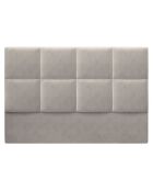 Tête de Lit en Velours Begonia beige clair - 140x120 cm