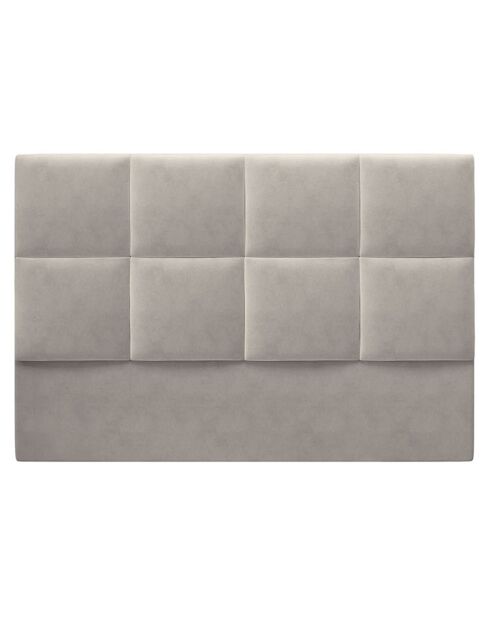 Tête de Lit en Velours Begonia beige clair - 140x120 cm