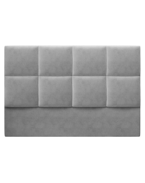 Tête de Lit en Velours Begonia gris clair - 140x120 cm