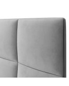 Tête de Lit en Velours Begonia gris clair - 140x120 cm