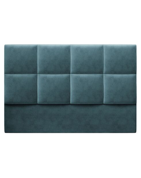 Tête de Lit en Velours Begonia pétrole - 140x120 cm