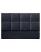 Tête de Lit en Velours Begonia bleu foncé - 140x120 cm