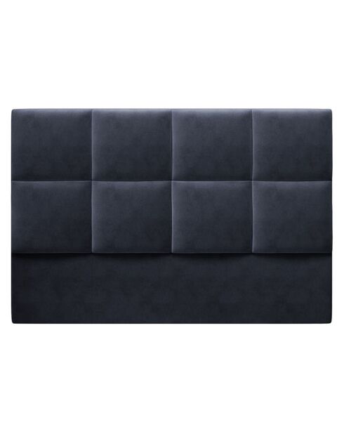 Tête de Lit en Velours Begonia bleu foncé - 140x120 cm