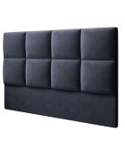 Tête de Lit en Velours Begonia bleu foncé - 140x120 cm