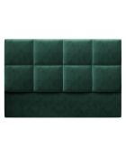 Tête de Lit en Velours Begonia vert bouteille - 140x120 cm