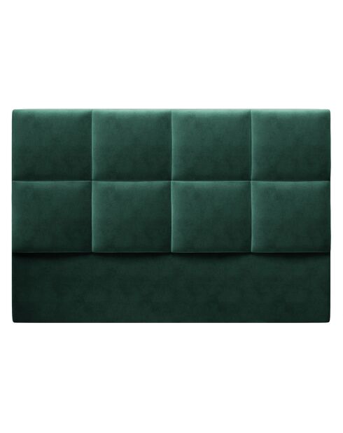 Tête de Lit en Velours Begonia vert bouteille - 140x120 cm