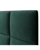 Tête de Lit en Velours Begonia vert bouteille - 140x120 cm