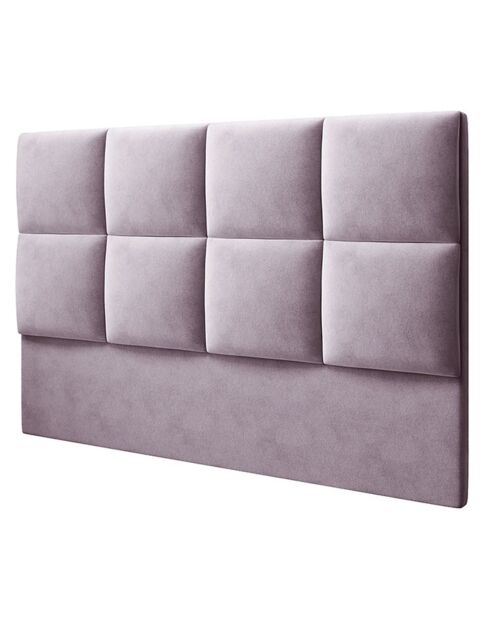 Tête de Lit en Velours Begonia lavande - 140x120 cm