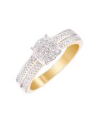 Bague Toi que j'aime Diamants 0.20 ct or jaune
