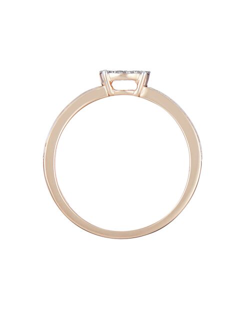 Bague Toi que j'aime Diamants 0.20 ct or jaune