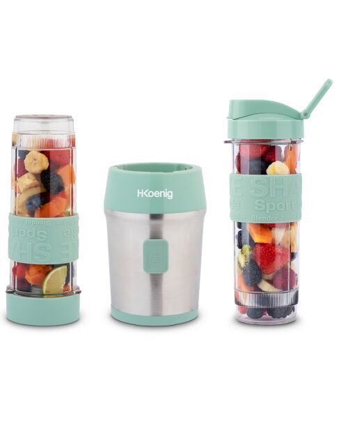 SMOO18 570 ml pastellgrüner Mini-Mixer — 300 W