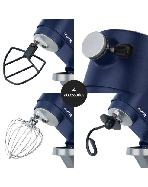 Robot Pétrin KM126 5L bleu - 800W