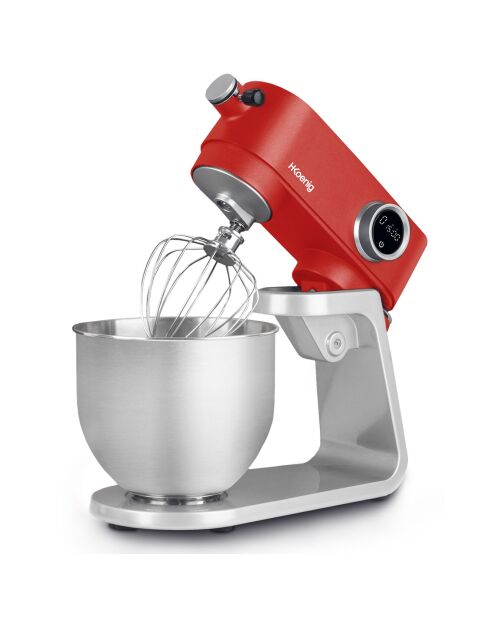 Robot Pétrin KM124 5L rouge - 800W