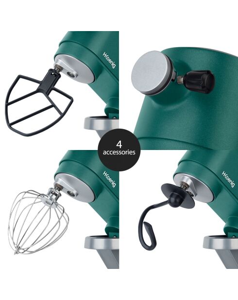 Robot Pétrin KM128 5L vert - 800W