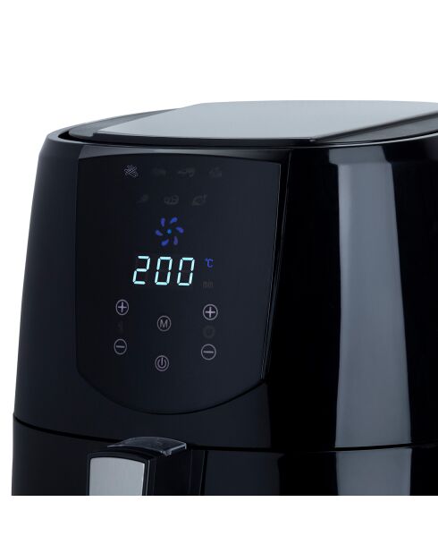 FRY800 4 L schwarze ölfreie Fritteuse - 1400 W