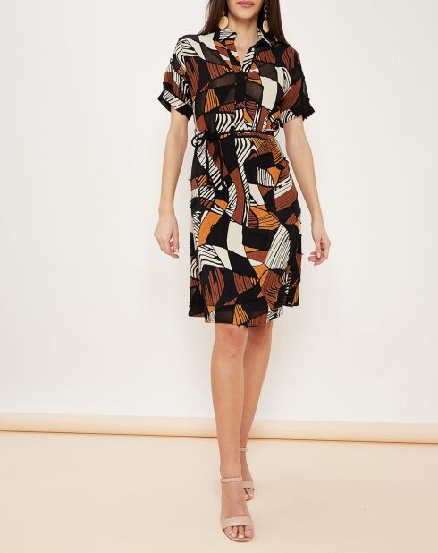 Robe Byron imprimée noire
