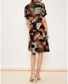 Robe Byron imprimée noire