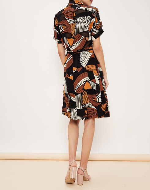 Robe Byron imprimée noire