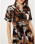Robe Byron imprimée noire