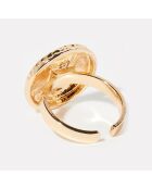 Bague ajustable Fayaoue dorée