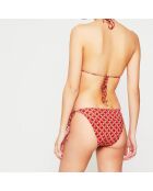 Maillot de bain 2 pièces triangles souples Wild rouge
