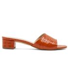 Mules en Cuir Sofia cognac