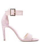 Sandales en Velours de Cuir & Cuir Rosie nude - Talon 8.5 cm