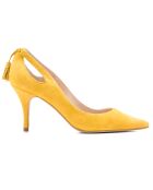 Pumps Dafne Mustard in pelle scamosciata - tacco 7cm