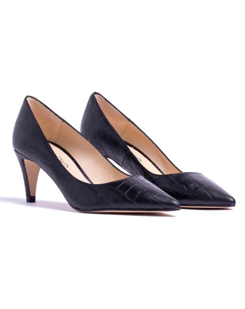 Pumps Amanda in pelle nera - Tacco 5 cm