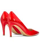 Paula rote Lederpumps - Absatz 7 cm
