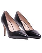 Pumps Serena in pelle nera - tacco 8,5 cm