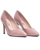 Escarpins en Cuir Serena rose beige - Talon 8.5 cm