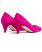 Décolleté Maria in pelle color fucsia - tacco 5,5 cm