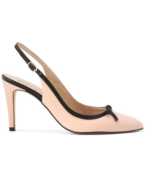 Escarpins en cuir Annette nudes - Talon 8cm